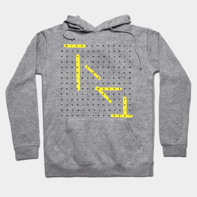 Word Search Hoodie by sixfootgiraffe